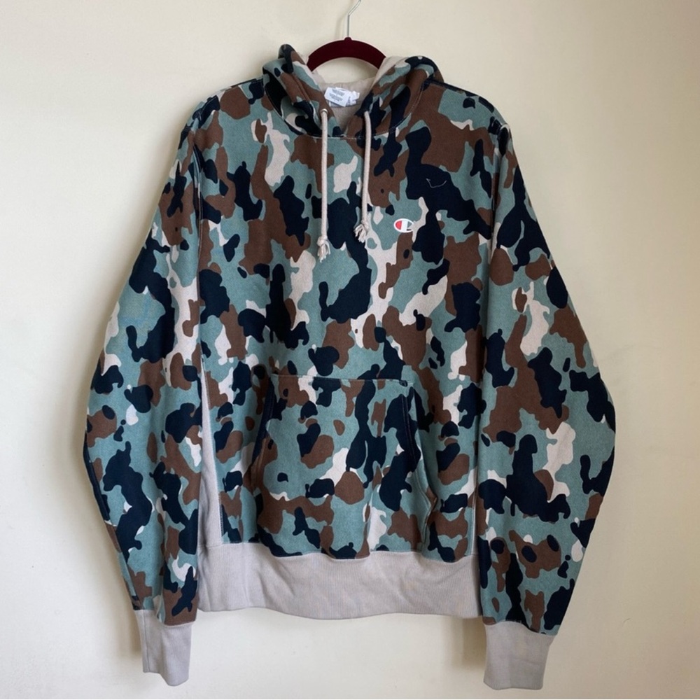 Champion Reverse Weeve Camo Hoodie
